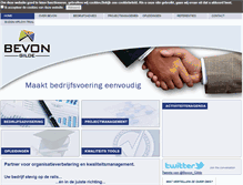 Tablet Screenshot of bevon.nl